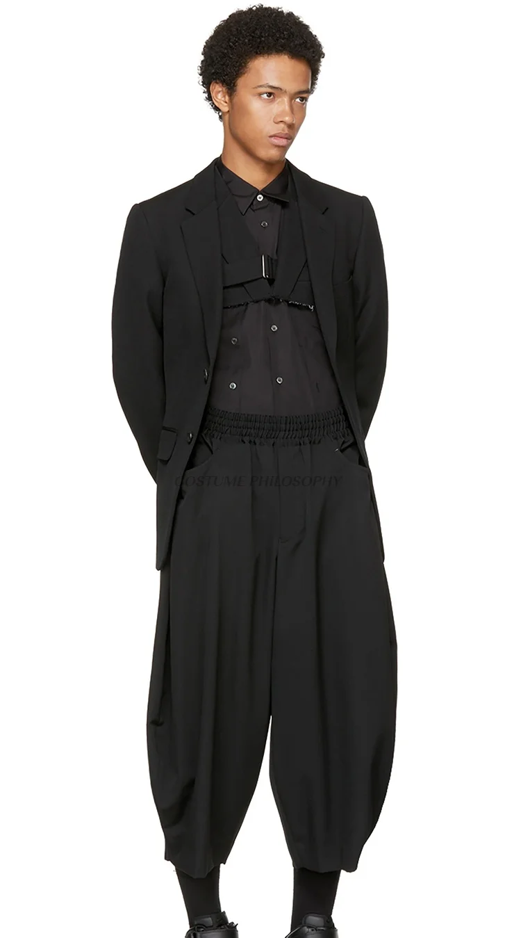 S-5xl Pôvodné Vlastné pánske Obleky Jednoduché Klasické Self-pestovanie Šitie Bežné Blejzre Osobnosti Nepravidelný Obleky, Šaty