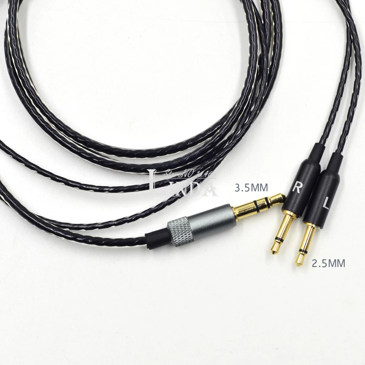 S Mic Diaľkové 5N OFC Kábel linka pre B&W Bowers & Wilkins P3 slúchadlá 3,5 mm-2,5 mm