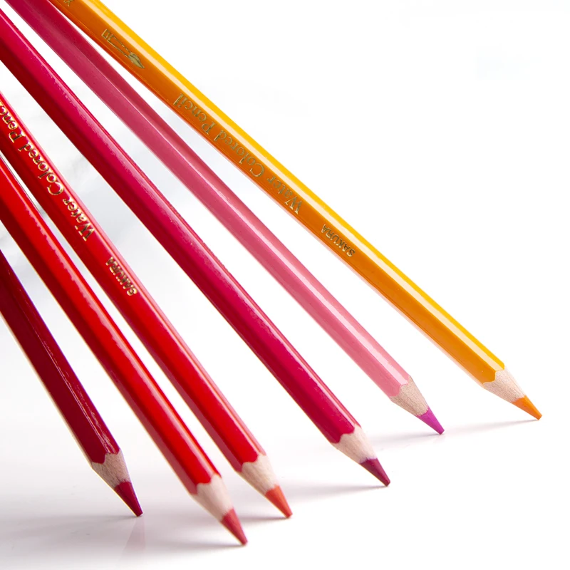 Sakura Akvarelové Pastelky Olej, Farebné Ceruzky 72 Farby Odborné Kreslenie Ceruzky Farieb Dúhy Tin Box Set pre Umelca
