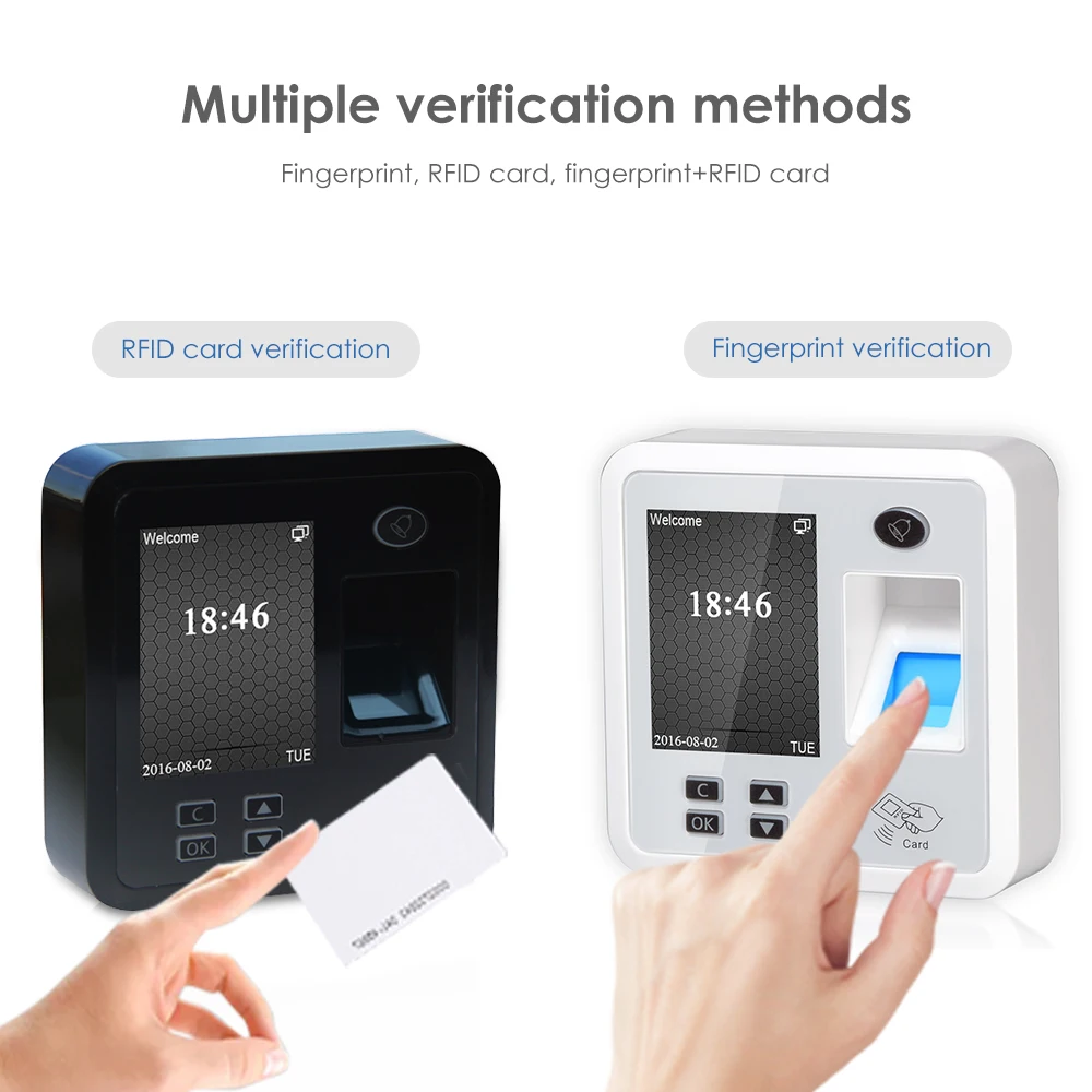 Samostatný Biometrický snímač Odtlačkov Build-in 125Khz ID Card Reader Riadenie Prístupu Dochádzkový Systém Zariadenie Pre Dvere Lock Klávesy Značky