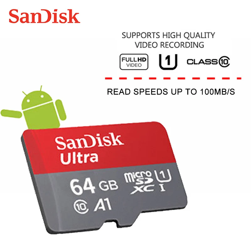 SanDisk Ultra karty micro SD 32GB 64GB 16GB 128 GB 8 GB microSDHC/micro SDXC UHS-I, Pamäťové Karty 80MB/s TF Karta Pre Smartphone