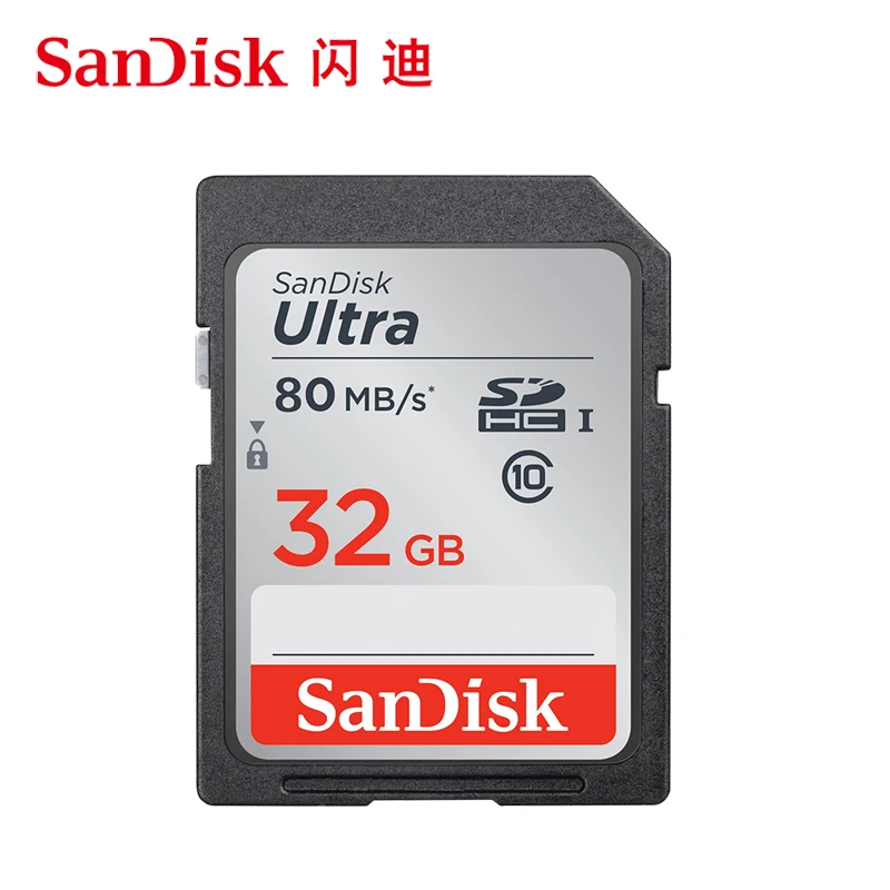 SanDisk Ultra Karty SD 16GB 32GB 64GB 128 GB Class 10 SDHC SDXC Pamäťová Karta high Speed 80MB/s Podpora Úradné Overenie