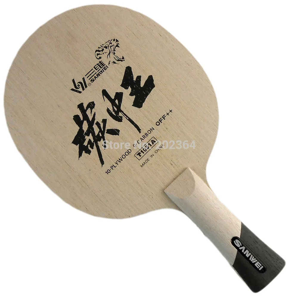 Sanwei T1091A KRÁĽ UHLÍKA (10 preglejky + 9 mäkké uhlíka) Stolný Tenis Čepeľ pre PingPong Rakety