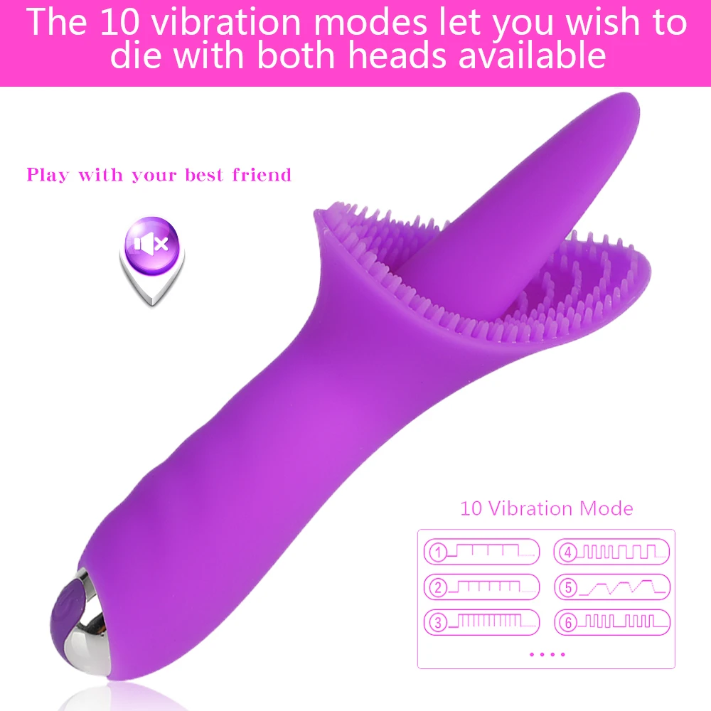 Sex Upozorňuje Cunnilingus Masér Stimulátor Klitorisu Jazyk Vibrátor Masturbator pre Ženy 10 Rýchlosť Klitoris Vibrátory pre Dospelých Hračky
