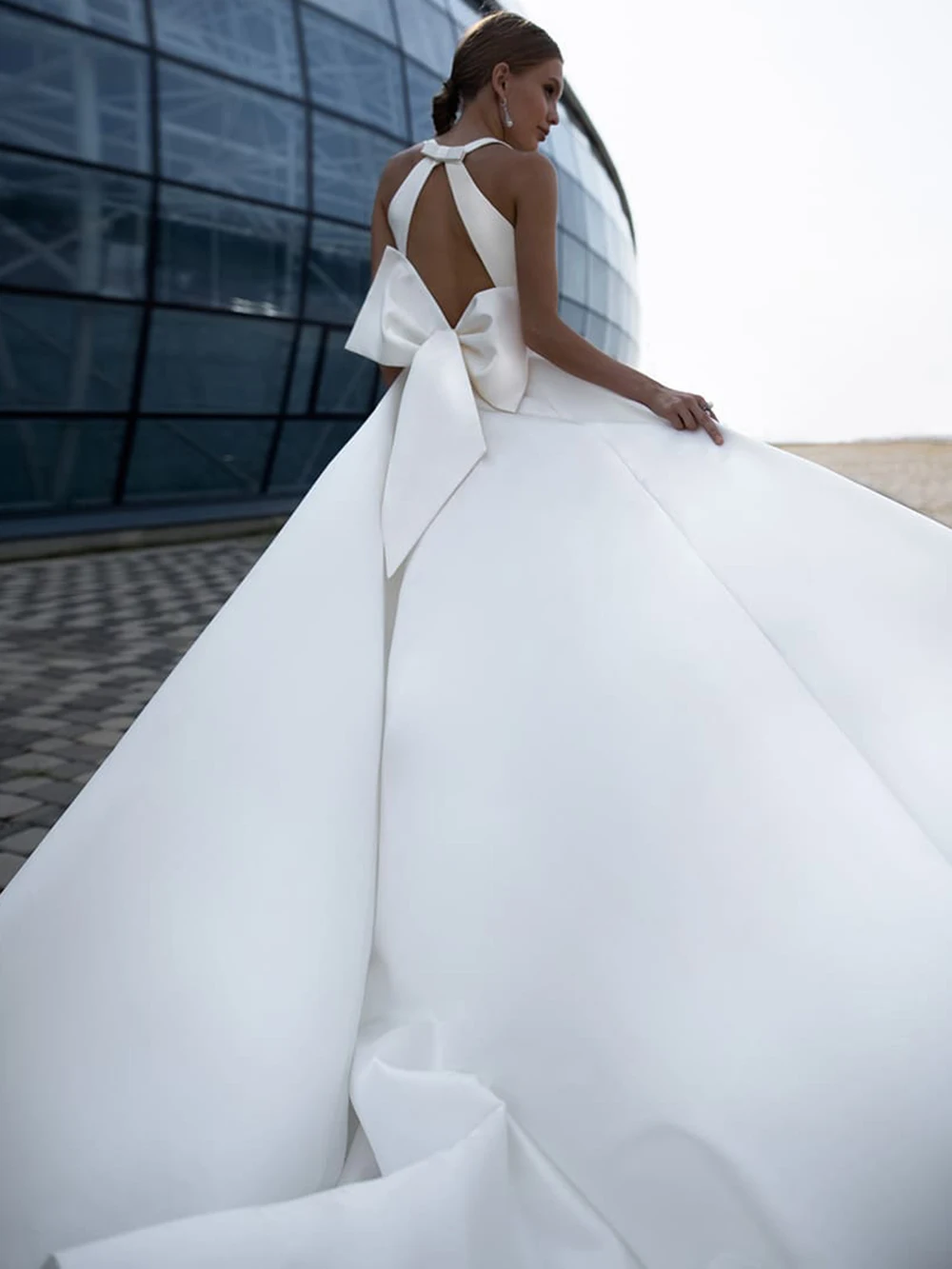 Sexy Hlboko V Krku Backless A-Line Weddding Šaty Klasické Jednoduché, Elegantné Prehodil 2020 Nový Príchod Luxusné Svadobné Šaty