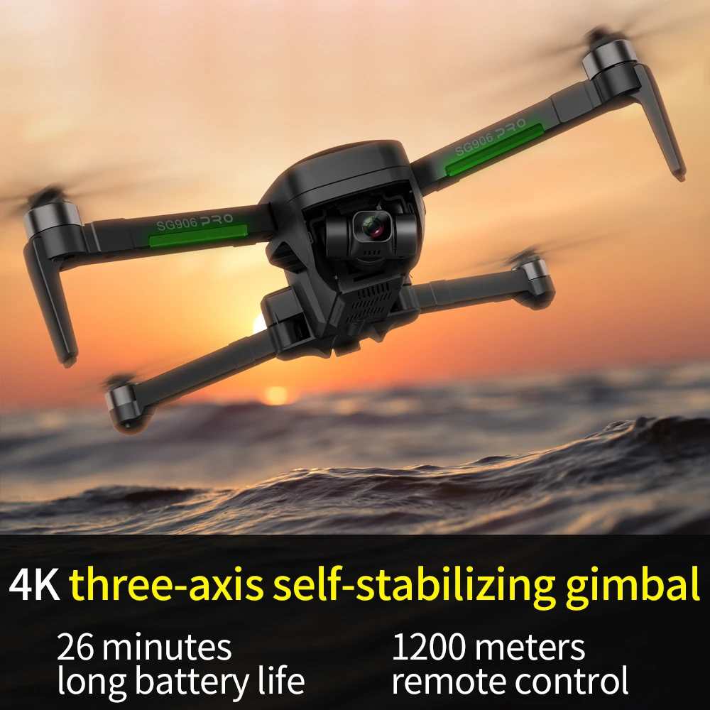 SG906 PRO 2 PRO2 WIFI FPV 5G Striedavé Skladacia RC Drone 4K Profesionálny GPS Quadcopter s HD Kamera RC Vrtuľník Hračky dron