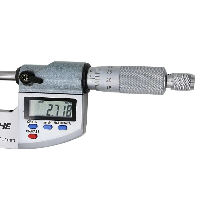 SHAHE 0-25 mm IP65 vodeodolný digitálny mikrometer strmeň rozchod 0.001 mm Elektronický digitálny mikrometer na Meranie rozchodu Nástroje