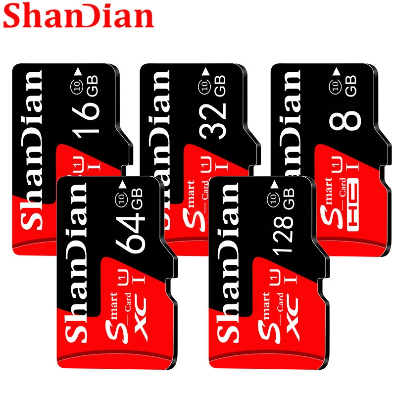 SHANDIAN Mini SD Karta 4GB 8GB 16GB Class 6 Skutočné Kapacity 32 gb Pamäťová Karta SD High Speed Smart Kartu SD TF karty Doprava Zadarmo