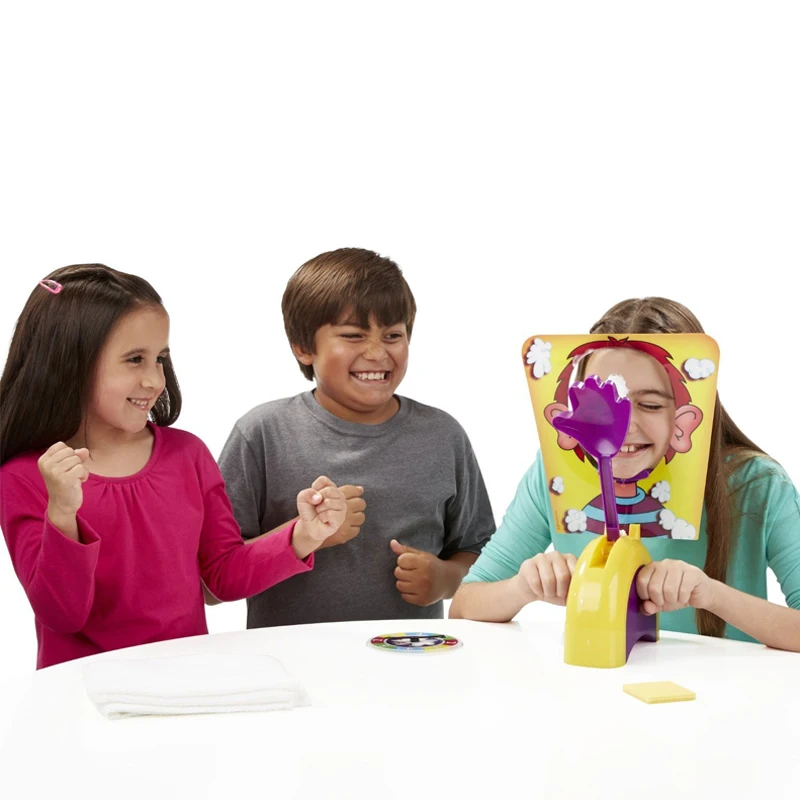 Shocker hračka Tortu Cream Pie tvárou V Tvár Rodinnú oslavu Zábavné Hry, Zábavné mini-aplikácie Žart Gagy Vtipy Proti Stresu Hračky Pre deti Darček