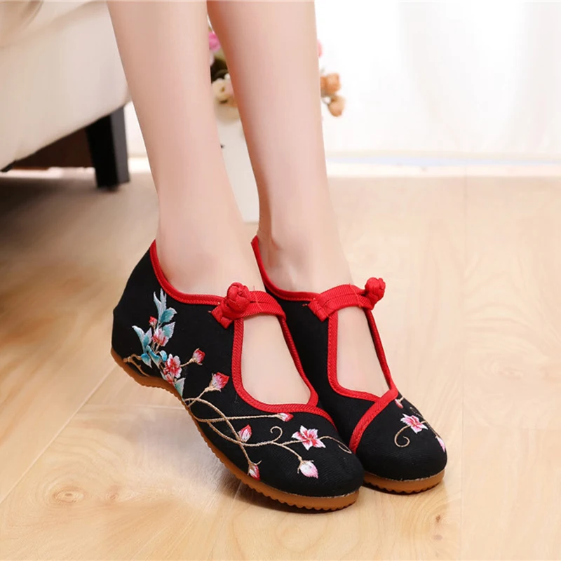 Shose ženy hanfu obuv plátno výšivky tanečné topánky staroveké čínske topánky Čínske tradičné topánky