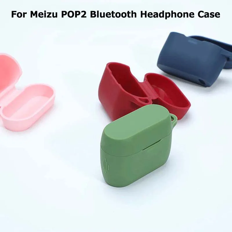 Silikónové Bluetooth Bezdrôtové Slúchadlá Prípade MEIZU POP2 Ochranný Kryt pre MEIZU POP2 Príslušenstvo Plnenie Box