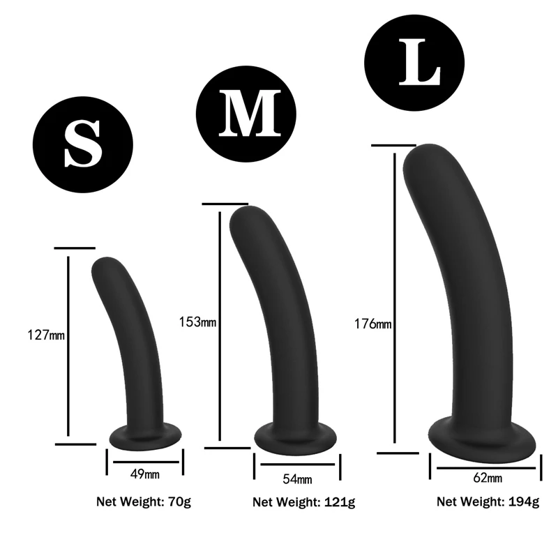 Silikónové Fixácia Sonda Análny Sex Hračky Plug Sex Shop Dildo Nastaviť Penis Dick Análne Dildo s Prísavkou pre Ženy a Muža S/M/L Teplej