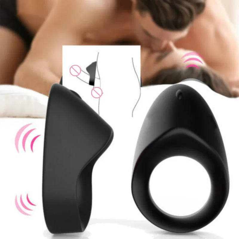 Silikónový Vibračný Penis Penis Krúžok Enhancer Sex-hračky pre Mužov Pár Nabíjateľná