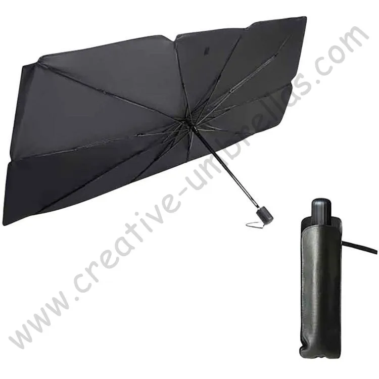 Silné anti-uv tepelná izolácia opaľovací krém auto dáždnik self-ochrana proti thunder vetru laminát multifunkčné mini parasol