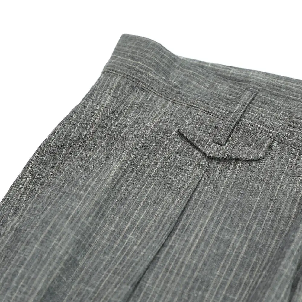 SIMWOOD 2020 lete nové pohodlné zúžený vetical pruhované nohavice mužov bežné enzým umývanie tenké plus veľkosť členok-dĺžka nohavice