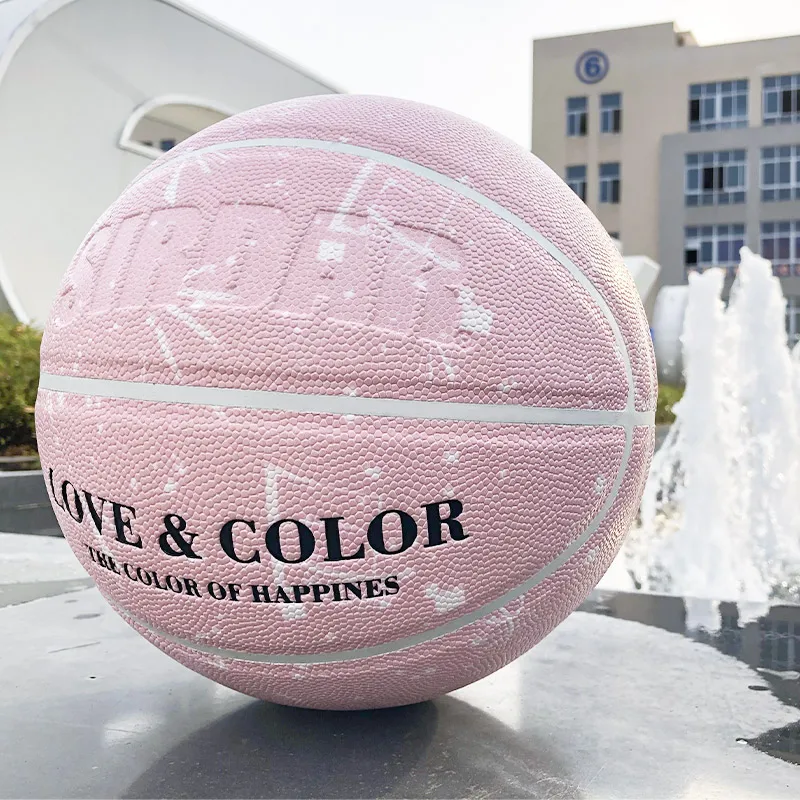 SIRDAR Ženy basketbal pu kožené veľkosť 7 tranning basketbal Ružová basketbal darček pre dievča basketbalovú loptu zariadenia