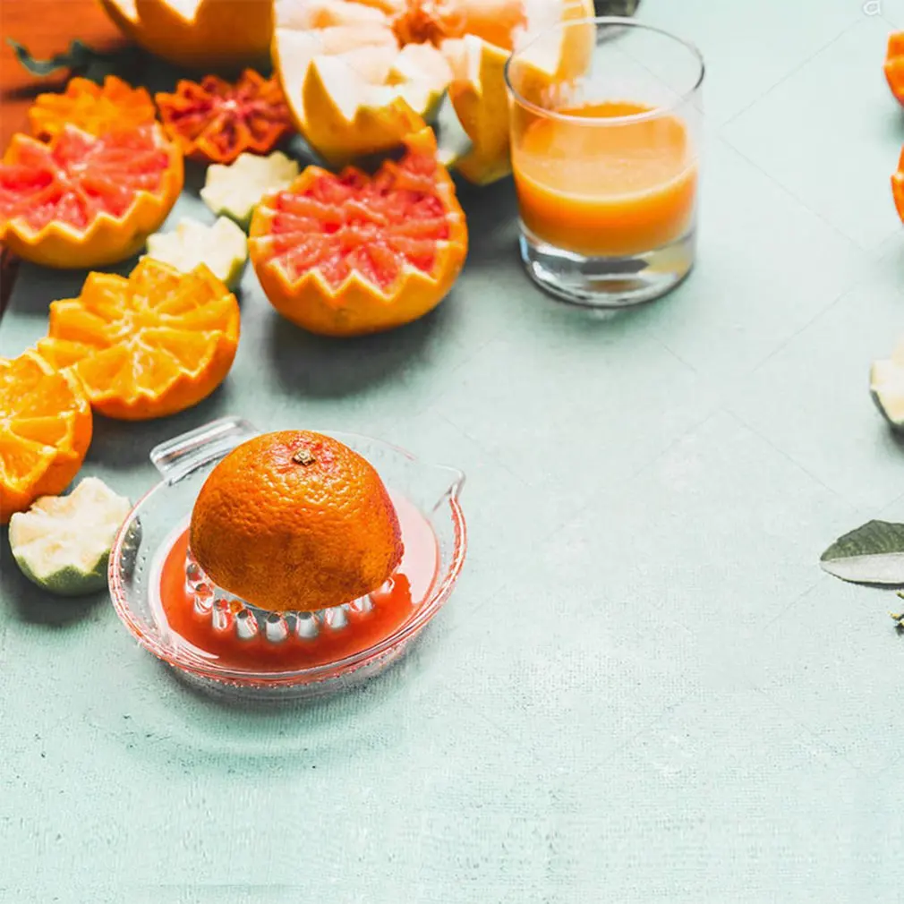 Sklo Ručný Odšťavovač Na Citrusové Ovocie Odšťavovač Kuchyňa Orange Limetka Citrón Squeezer Ovocie Stlačte Šťavy Stroj Ovocie Extractor