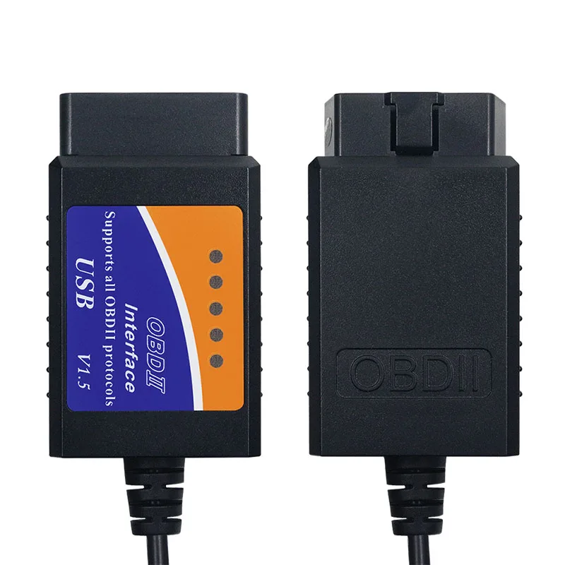 Skutočné 25K80 V1.5 ELM327 USB Rozhranie OBD II Auto Diagnostických Testov Nástroj ELM 327 USB Code Reader ELM-327 1.5 Pre Všetky OBD2 Protokoly
