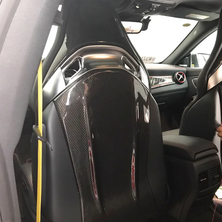 Skutočné Uhlíkových vlákien sedadlá zadný kryt a armatúry pre výkon sedadla Pre Mercedes A45 CLA45 GLA45 C63 AMG
