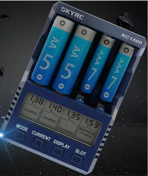 SKYRC NC1500 AAA AA. 5 Č. 7 Ni-MH batérie, nabíjačky NiMH štyroch smeroch nezávislé nabíjačky