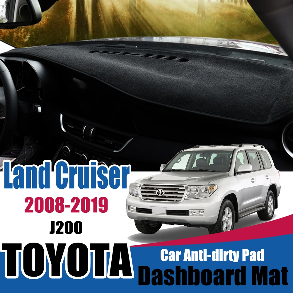Slnečník Dashmat Koberec Pre Toyota Land Cruiser 200 J200 2008~2019 Anti-Slip Mat Panel Kryt Pad Príslušenstvo 2010 2013 2018