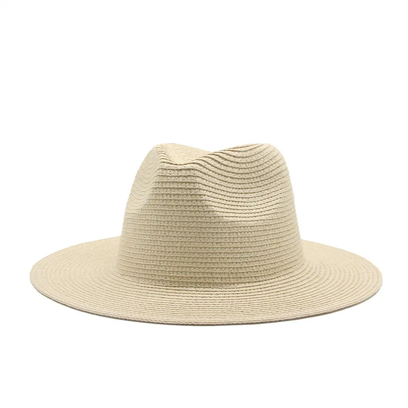 Slnko čiapky letné jar ženy muži široký okraj pevné slamené klobúky, vonkajšie pláži cestovanie slnko ochranné ručne vyrábané bežné ženy slamené klobúky