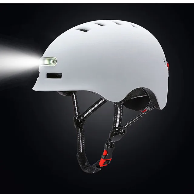Smart Cyklistické Prilby S 3 Druhy Výstražné Svetlá, Inteligentné A Bezpečné Lesklé Prilba, Pohodlné A Ľahké Cyklistické Vybavenie