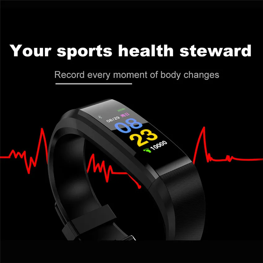 Smart Pásma Hodinky, Náramok Fitness Aktivity Sledovanie Krvného Tlaku, Tepovej frekvencie Športové Hodinky pre ios a android