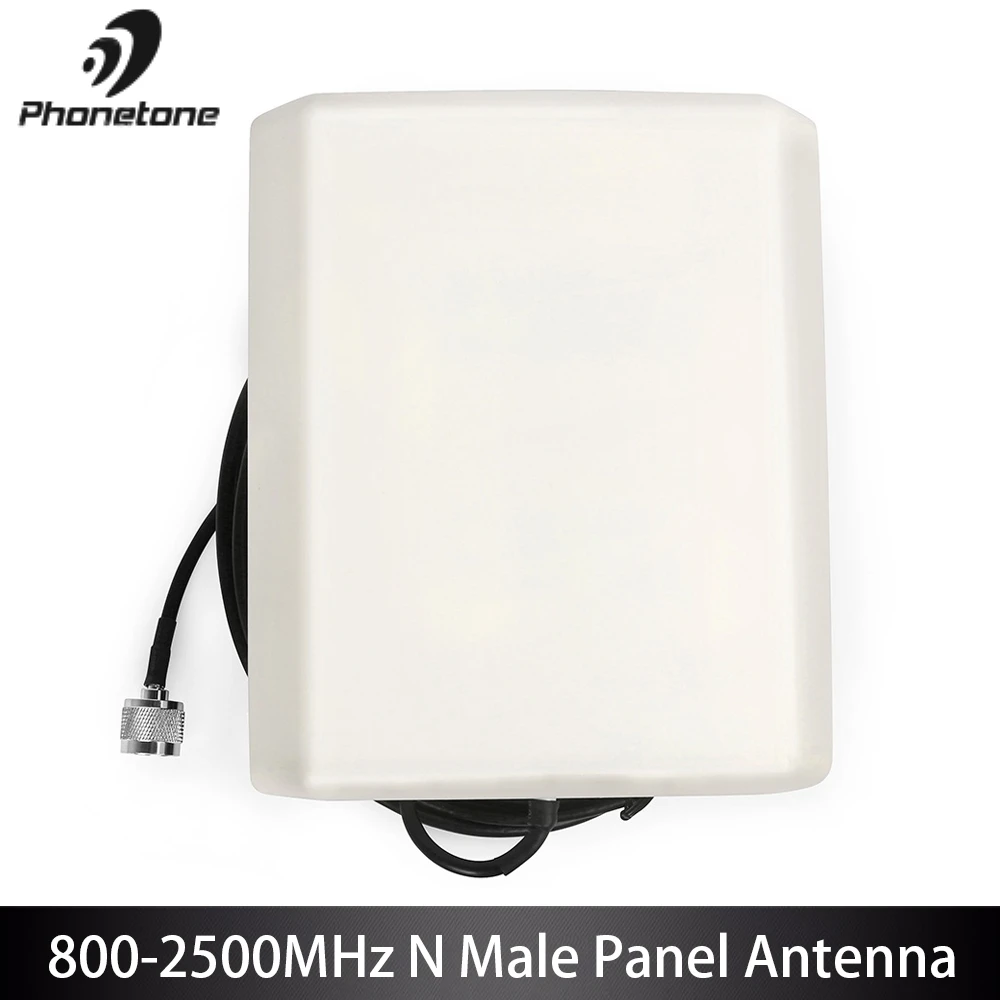 Smerový Vonkajší Panel Antény Pre mobilnú Signál Booster 800-2500MHz 9dBi Externá GSM 3G N samec Konektor Konci & 10m Kábel
