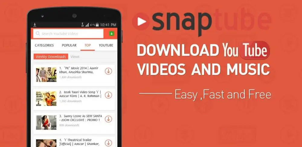 SnapTube – YouTube Downloader HD Videa Pre Android, You tube Stiahnuť