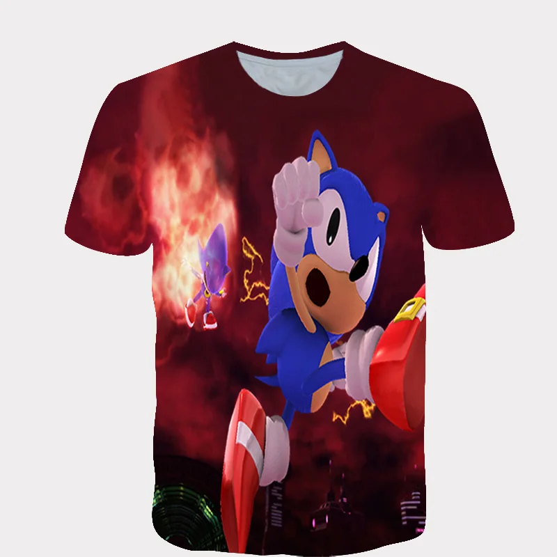 Sonic the Hedgehog Chlapci T Shirt Deti Cartoon Tričko Modré Tričká pre Dievčatá Dieťa T-Shirts Deti Oblečenie 2020 Tee Topy