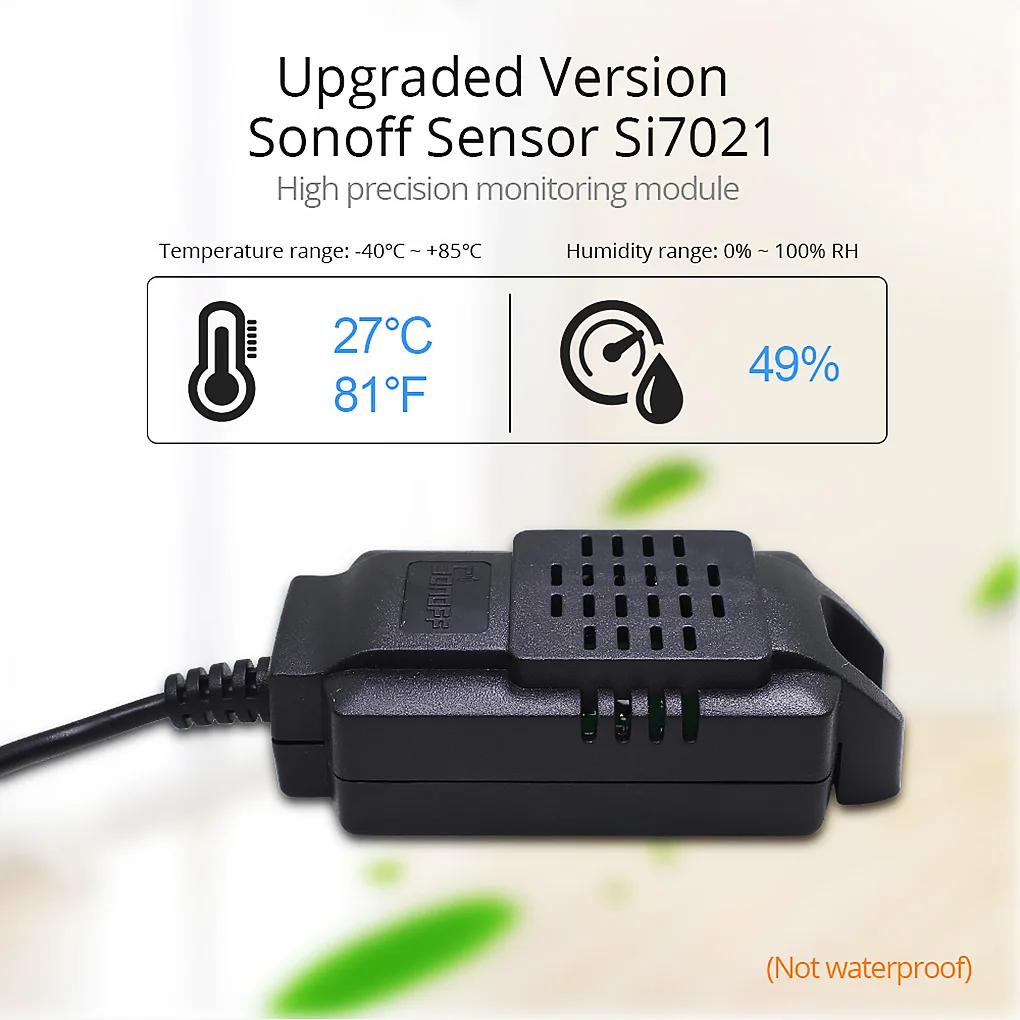 Sonoff Senzor Si7021 Teplota Vlhkosť Senzor Sondy Vysokú Presnosť Monitor Modul pre Sonoff TH10 a Sonoff TH16