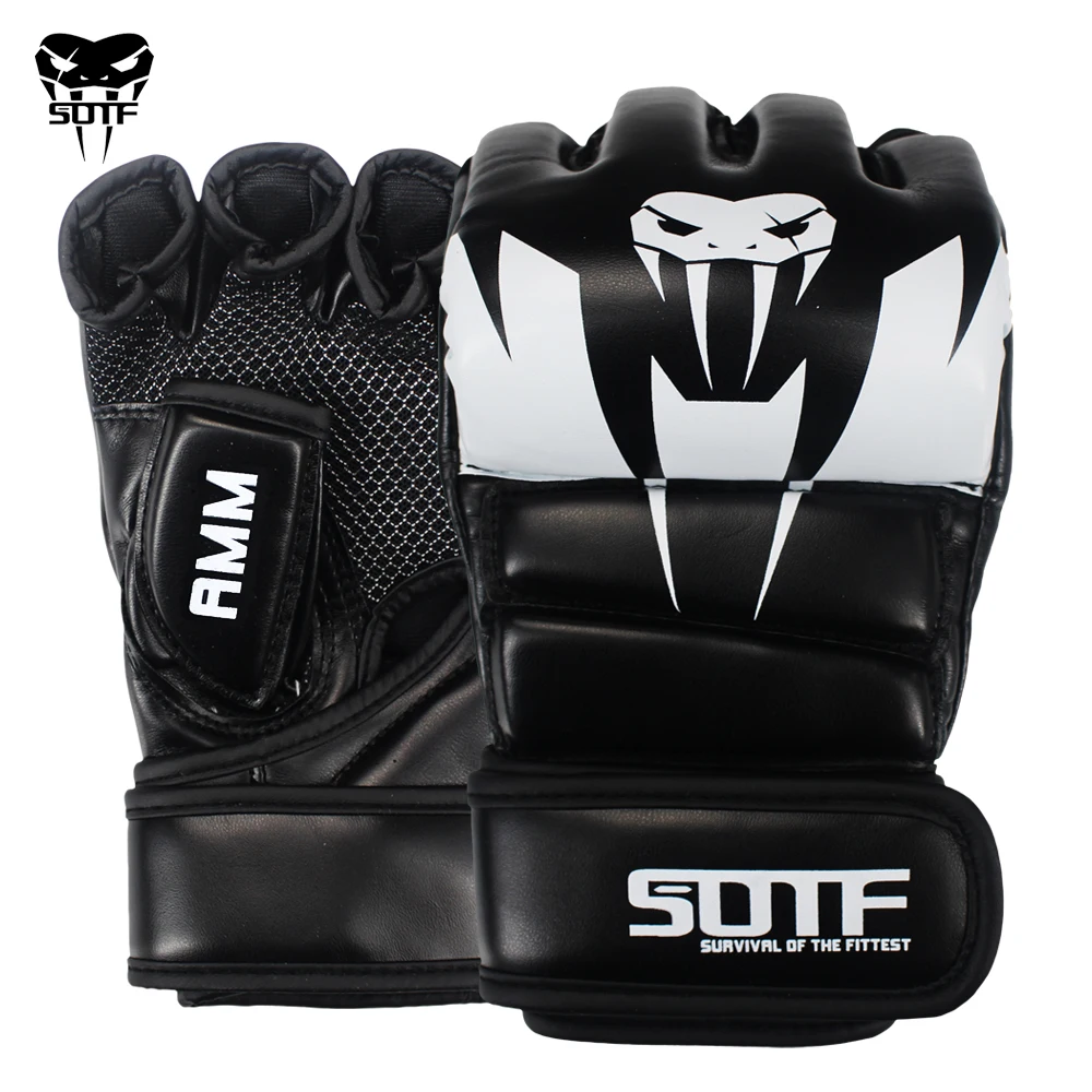 SOTF Dospelých MMA Venomous had Multicolor Boxerské rukavice MMA Tiger Muay Thai rukavice muay thai box boj rukavice Sanda podložky box