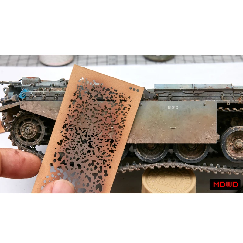 Sprej Papier Zvetrávaním Airbrush Blany Nástroje pre 1/35 1/48 Mierke 1/72 Tank Model Úpravu Auta DIY Dekorácie Auta