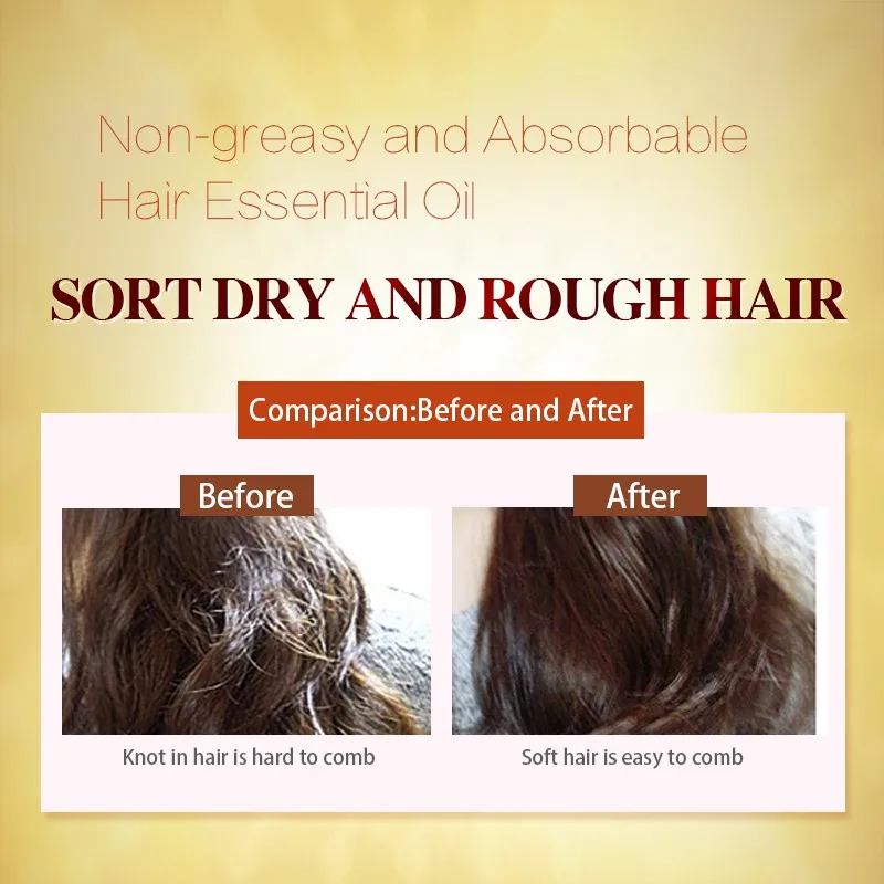 Starostlivosť o vlasy Marocký Čistý Arganový Olej na Vlasy Esenciálny Olej na Suché Vlasy Typy Multi-funkčné Starostlivosť o Vlasy Produkty pre Ženy