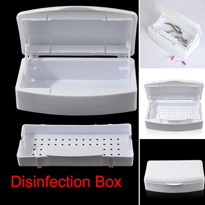 Sterilizátor Zásobník Box Sterilizáciu Čisté Nail Art Salon Manikúra Implementovať Nástroj Sterilizáciu Kovové Nipper Zariadenia Cleaner Nástroje