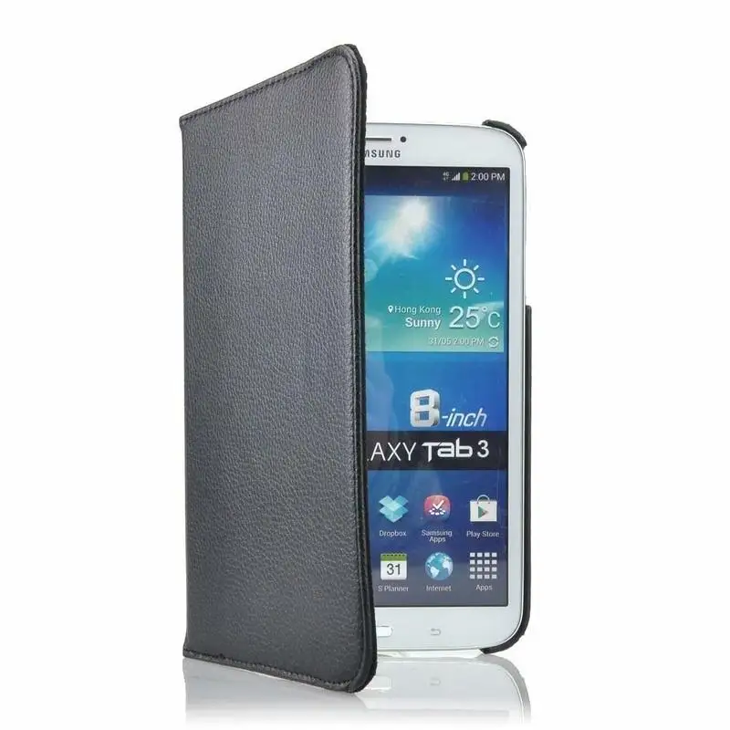 Stojan PU Kožené Cover obal Pre Samsung Galaxy Tab 3 8.0 palcový T311 T310 T315 Tablet SM-T310 SM-T311 SM-T315 360 Rotujúce Capa