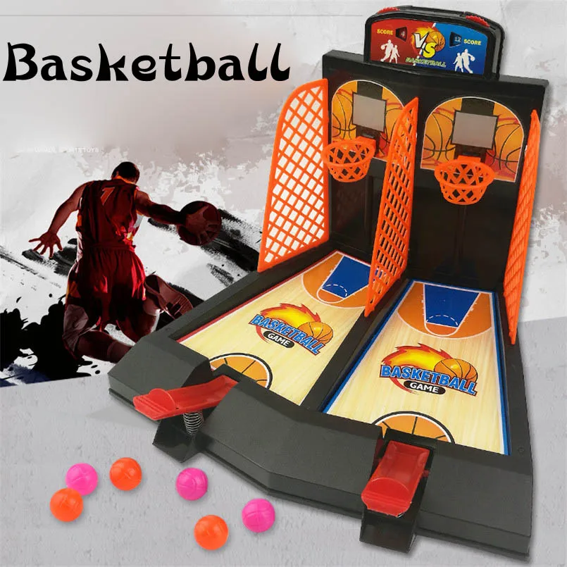 Stolný Mini Basketbal Hry Bounce Prst Kôš Športová Streľba Tabuľka Bitka Zábavné Puzzle Rada Strany, Hry, Hračky Pre Deti,