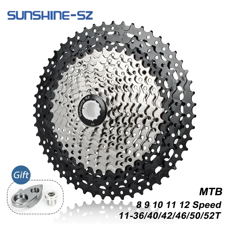 Sunshine Mountain Bike 8 9 10 11 12 Rýchlosť Velocidade Požičovňa Kazeta MTB Freewheel Ozubeného 36T 40T 42T 46T 50T 52T pre SHIMANO