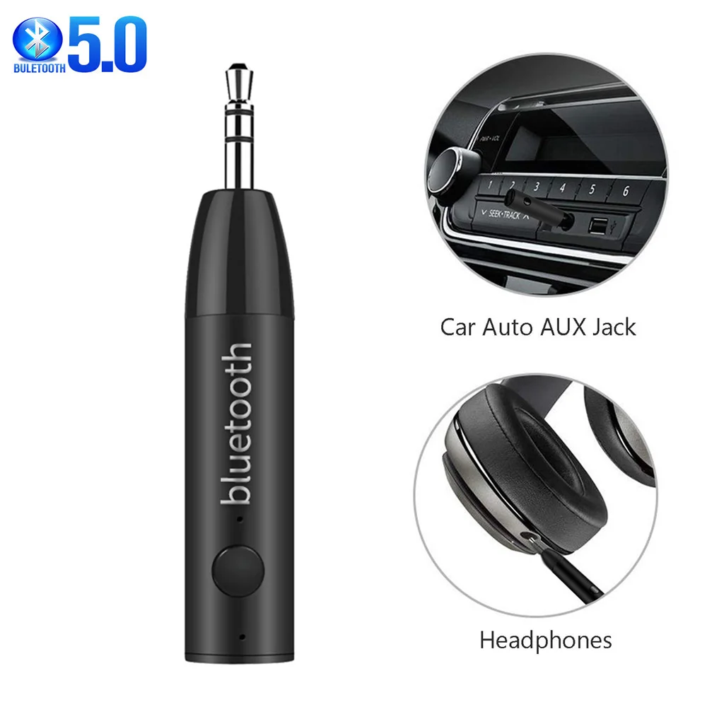 Sunydeal Bluetooth Prijímač 5.0 Adaptér Hands-Free Bluetooth Súpravy do Auta AUX Audio 3,5 mm Jack Stereo Hudby Bezdrôtový Prijímač
