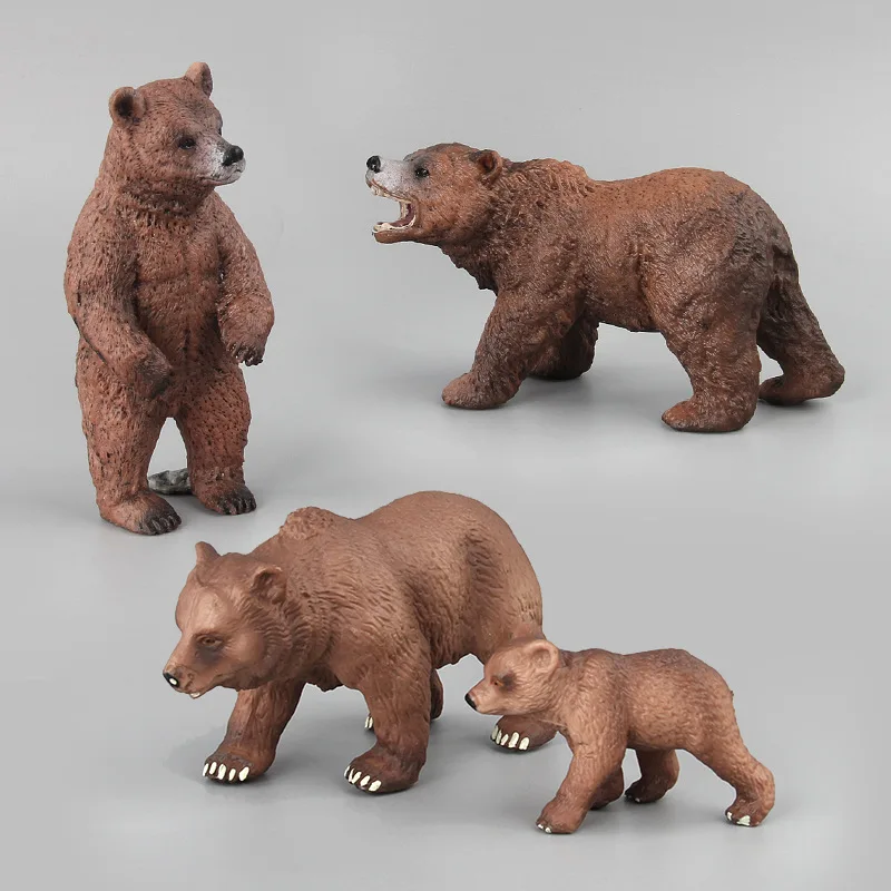 Super Roztomilý Malý medveď Hnedý Model Akcie Obrázok Dobrodružstvo Plyšového medveďa Mini Krásne Nesú za Dieťa Narodeniny, Vianočné Darčeky