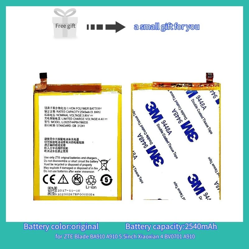 Supersedebat Telefóny, Batérie pre Zte Blade V8 Batérie Bateria pre ZTE Blade BA910 A910 5.5 palcový Xiaoxian 4 BV0701 A910 Batterie