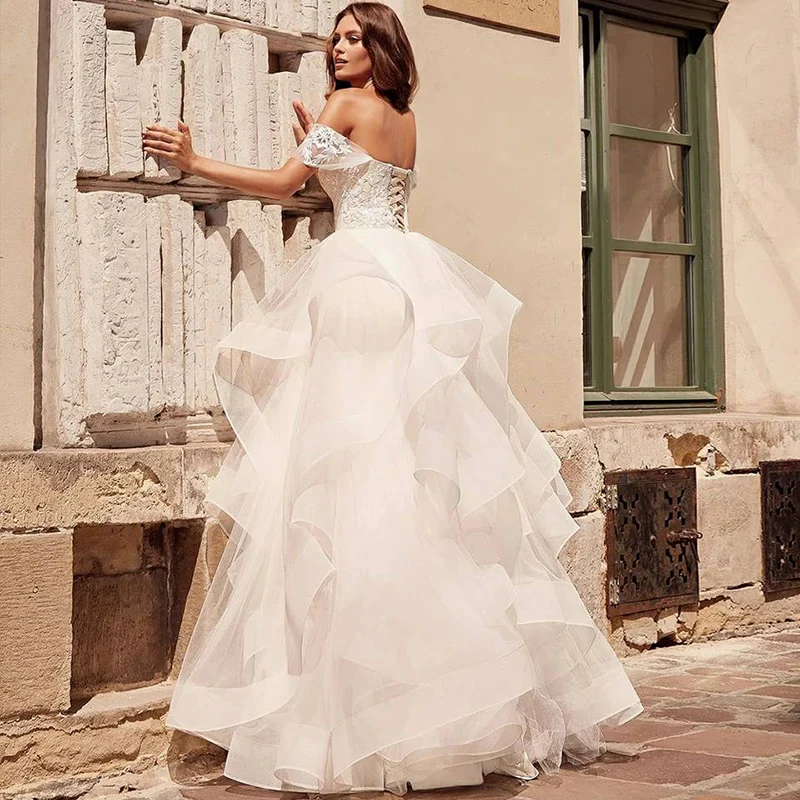 Svadobné Šaty 2020 Elegantné Backless Čipky, Výšivky Svadobné Šaty Princezná Nevesta Šaty Plus Veľkosť Vlastné Vestido De Noiva