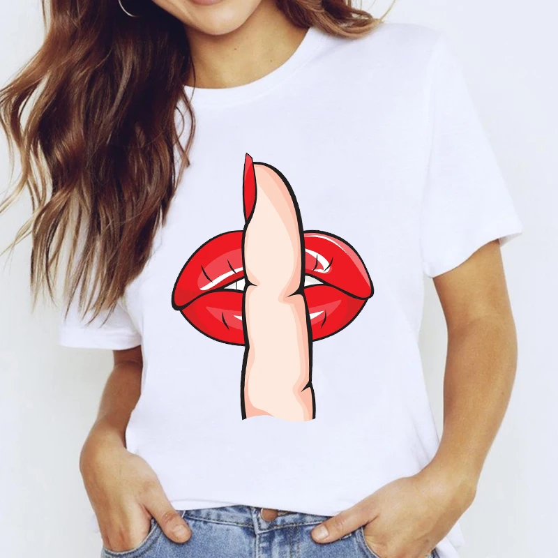 T-košele Top pre Ženy Strane tvoria Krásu Nechtu Nail Art Oblečenie Tlač Lady Graphic T Shirt Ladies Ženský Čaj T-Shirt