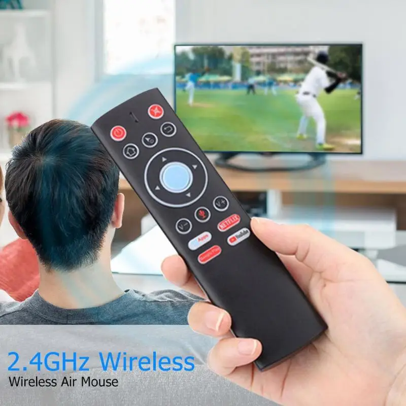 T1+ Hlas, Diaľkové Ovládanie Vzduchu Myši 2.4 G Bezdrôtové Ovládanie Myši Gyroskopy IČ Vzdelávania Pre Android TV BOX Google Netflix Youtube