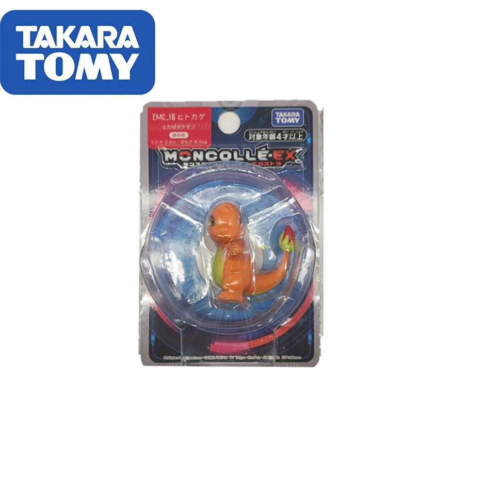 Takara Tomy 4-6TYP Pokemon Údaje Anime Hračka EX Squirtle Rowlet Mimikyu Akcie Obrázok Hračky Kawaii Model Dekorácie Doll Darček