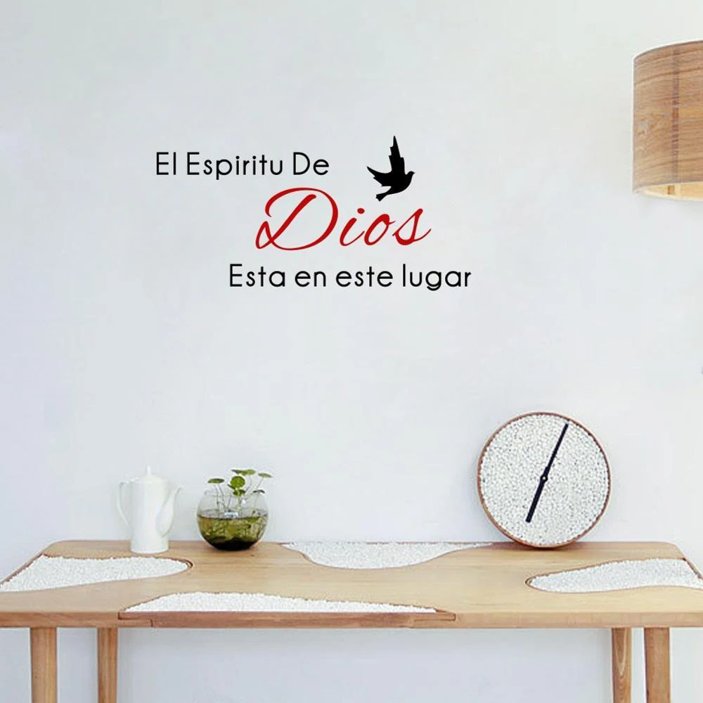 Tapety španielsky Dôverovať Bohu Citácie Christian Žehnaj Príslovia Biblie samolepky na Stenu PVC Nálepky Obývacia izba nástenná maľba Domova