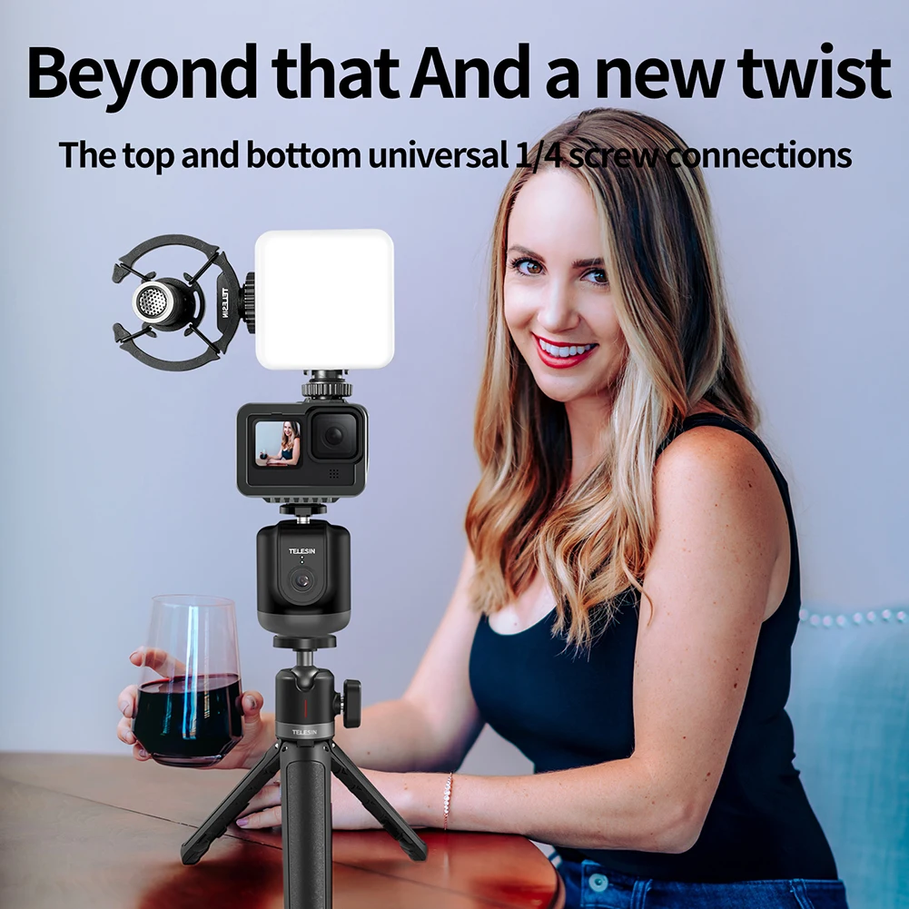 Telefón Selfie Stick Držiak pre Vlog Live Auto detekcia tvárí Gimbal Stabilizátor Otáčanie 360 Smart Auto Sledovanie, Kamera