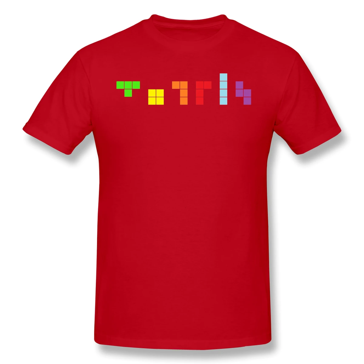 Tetris Fasion Pohode T-Shirt Zábavné Tees O Krku, Bavlna Tetris Oblečenie Pre Humor T Tričko