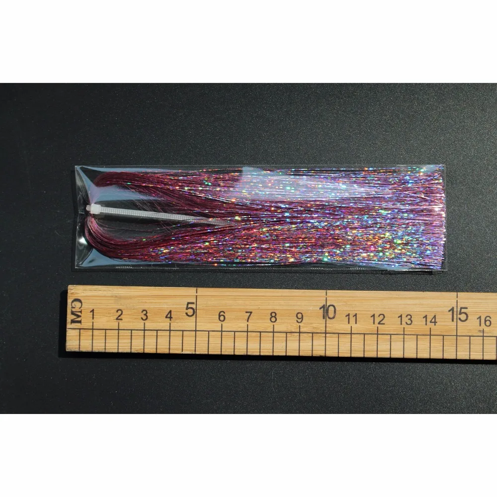 Tigofly 9 Farieb 0,3 mm Flashabou Holografické Pozlátko Ploché Trblietavé Mylar Iskru Crystal Flash Pstruh Trubice Lietať Viazanie Materiálov